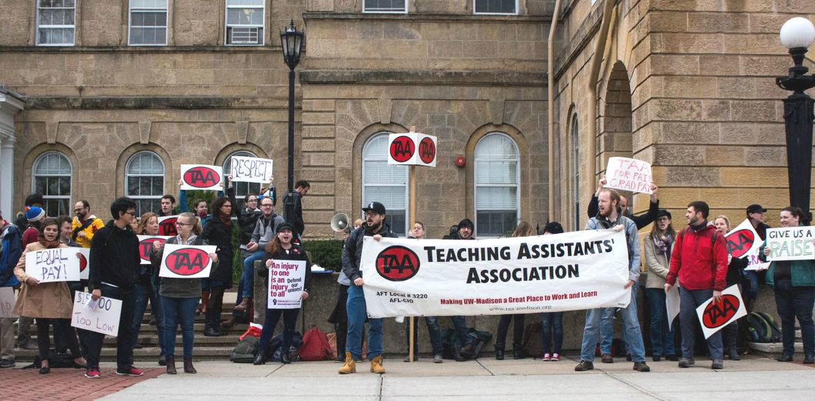 Teaching Assistants’ Association at the University of Wisconsin-Madison- Source: Mondoweiss