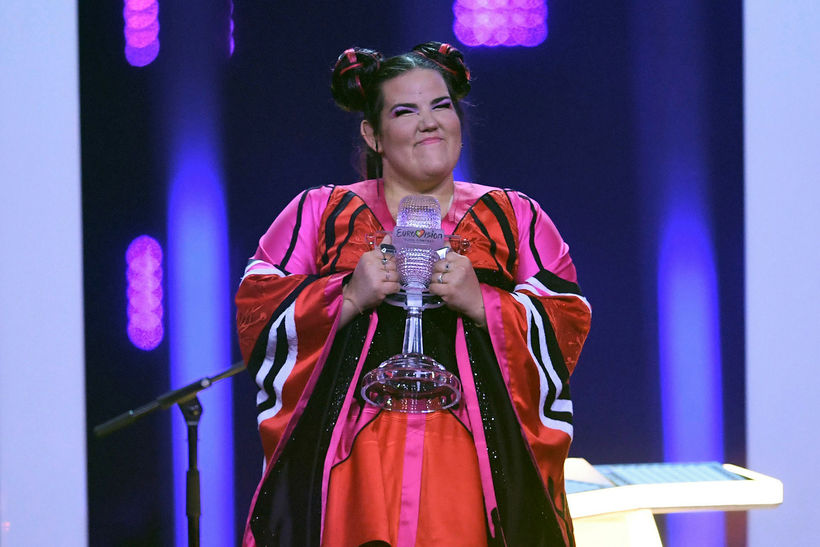 Netta, the winner of Eurovision last Saturday. AFP